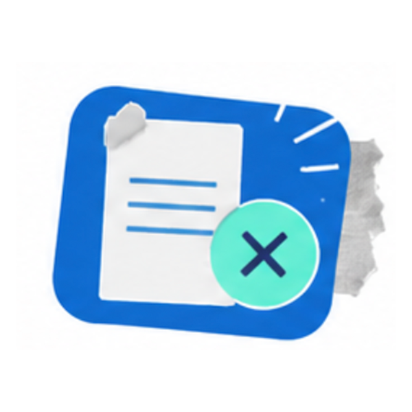 Document icon representing no contract